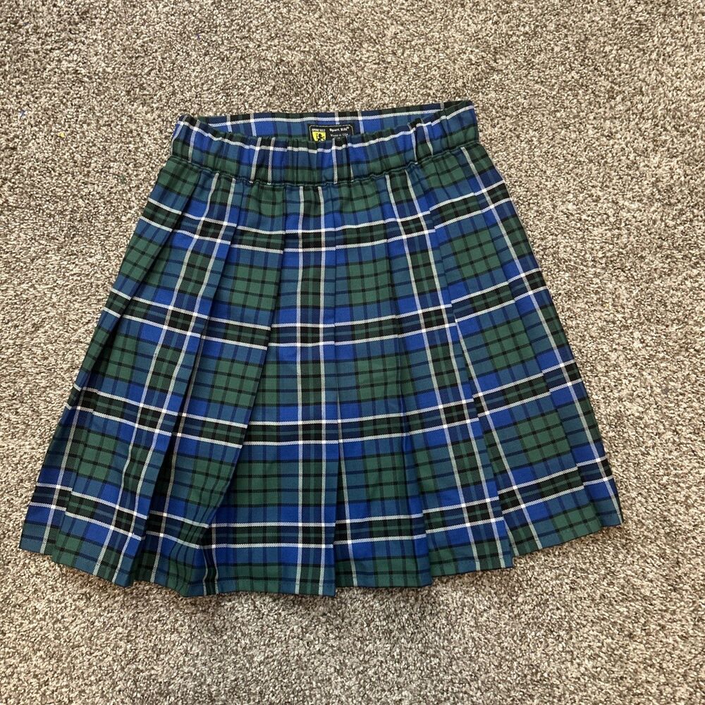 Sport Kilt Dress Gordon Tartan Small Plaid Pleated Scottish Highland Adjustable